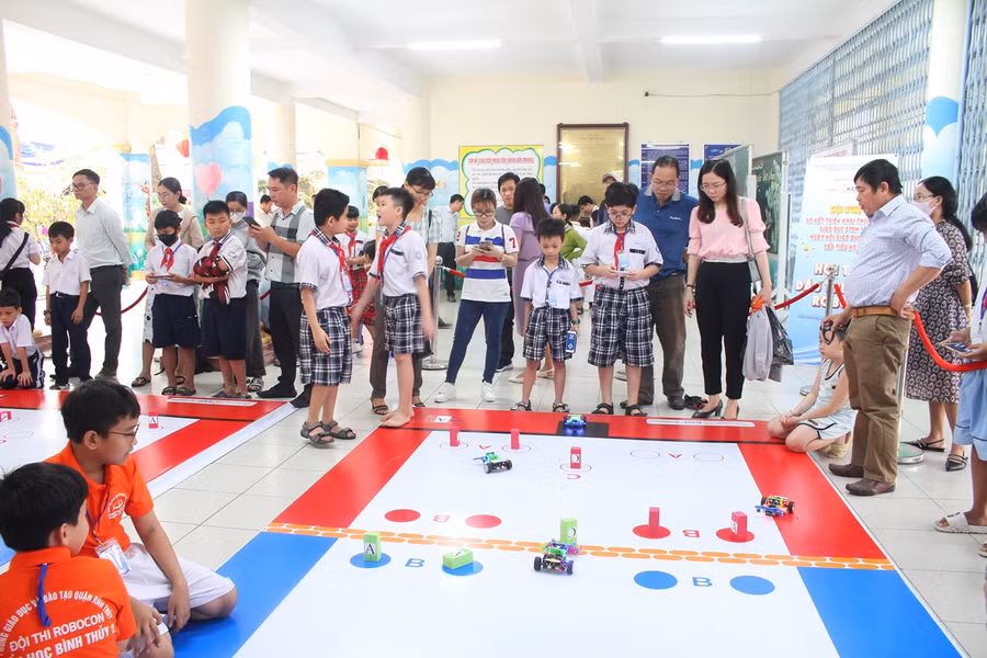 HS TP Cần Thơ tham gia Ngày hội giáo dục STEM cấp Tiểu học.