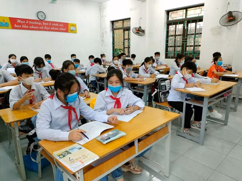 Việc kiểm tra đánh giá với môn học tích hợp sẽ được triển khai linh hoạt trong các trường THCS theo thực tế dạy học. Ảnh: NTCC