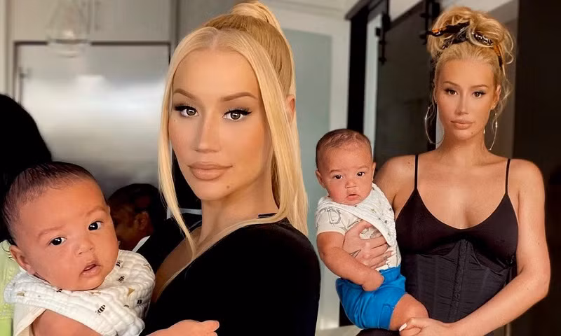 Iggy Azalea hạnh phúc bên con trai Onyx.