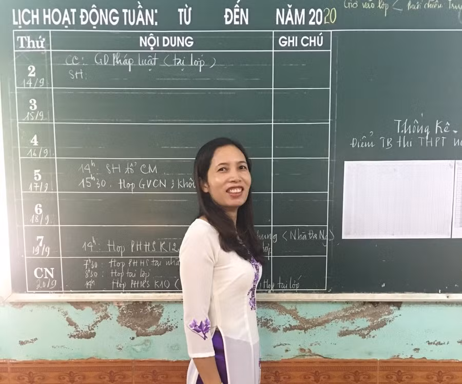 Cô Hà Thị Loan, giáo viên Trường THPT Lục Nam.