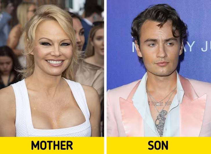 Pamela Anderson và con trai Brandon Thomas Lee