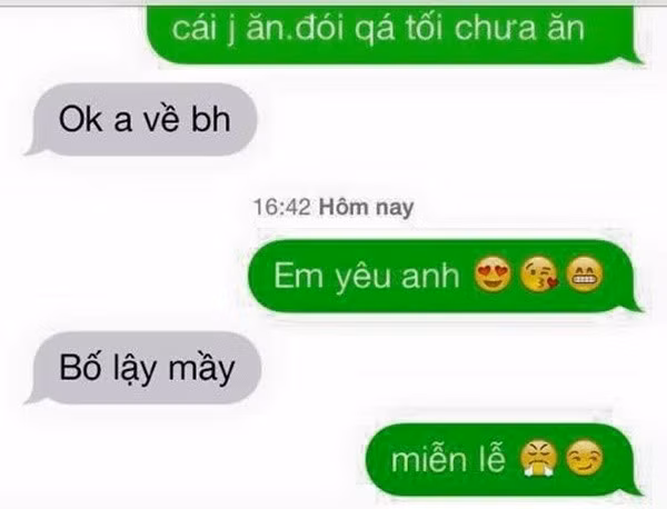 Phản ứng của các ông chồng khi vợ nhắn tin “Em yêu anh“ ảnh 22