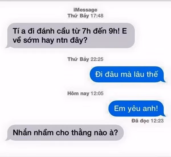 Phản ứng của các ông chồng khi vợ nhắn tin “Em yêu anh“ ảnh 11