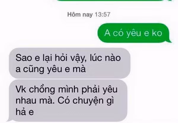 Phản ứng của các ông chồng khi vợ nhắn tin “Em yêu anh“ ảnh 4