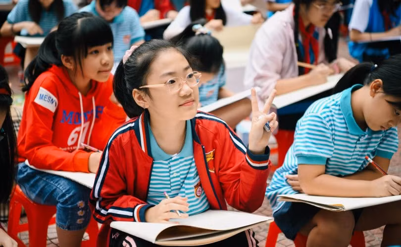 Học sinh Trường Nguyễn Bỉnh Khiêm phát huy năng lực sáng tạo, khám phá bản thân.