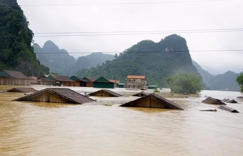 Hình ảnh về lũ lụt.