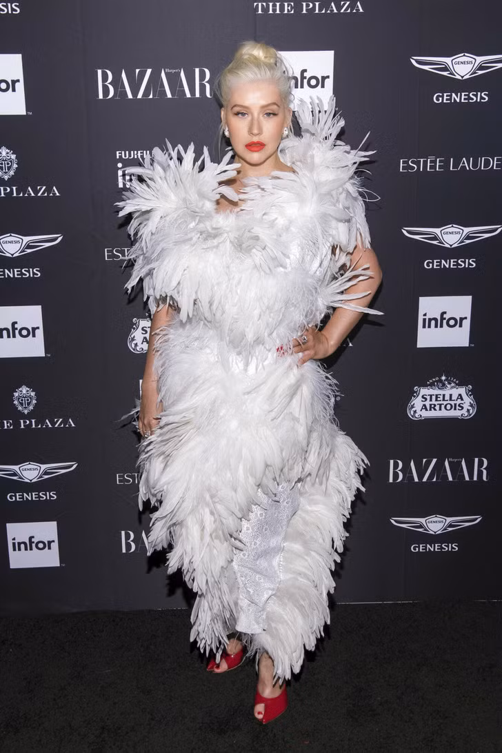 Christina Aguilera tại tiệc Harper's BAZAAR.