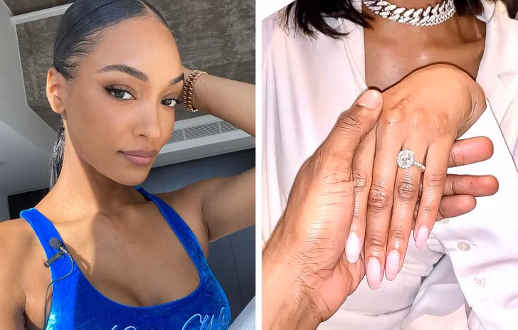 Nhẫn đính hôn của Jourdan Dunn trị giá khoảng 100.000 USD (hơn 2.3 tỷ đồng).