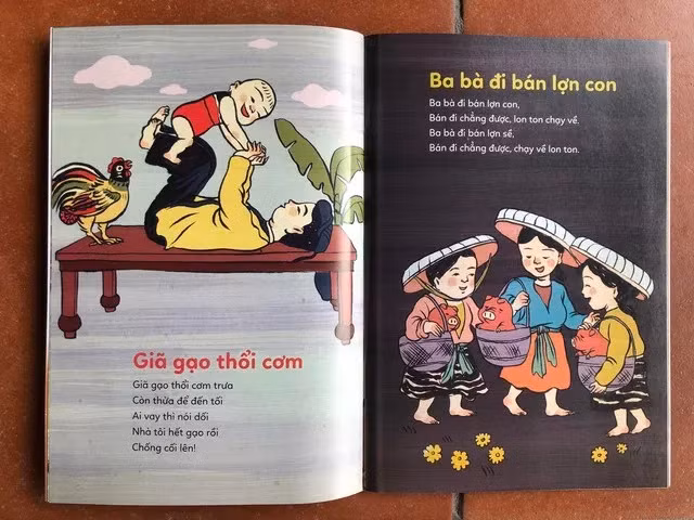 Bài đồng dao Giã gạo thổi cơm trong cuốn Nựng nựng nà nà.