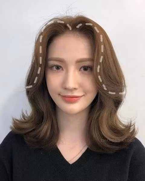 trán hẹp, trán ngắn nên để kiểu tóc nào, kiểu tóc cho người trán ngắn