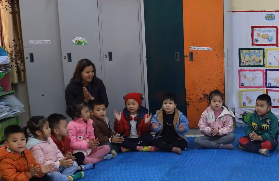 Cô trò trường Mầm non Bộc Bố, Pác Nặm