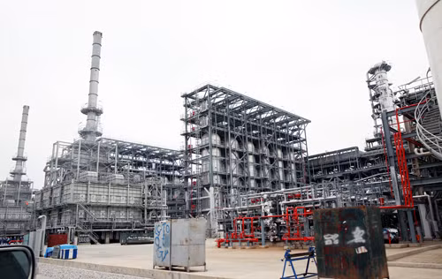 Một góc Dự án Lọc hóa dầu Nghi Sơn. Ảnh: VGP/Thành Chung