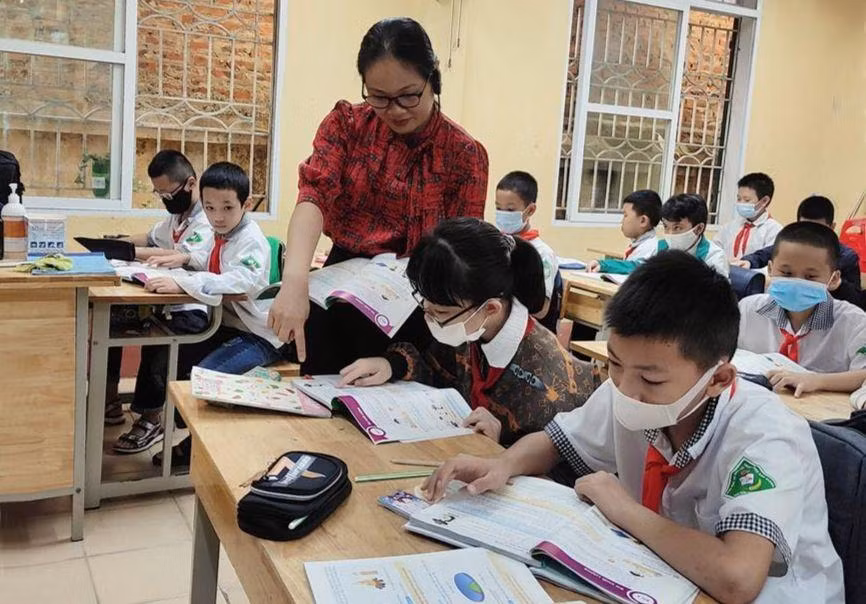 Tiết học Khoa học tự nhiên tại Trường THCS Trần Nguyên Hãn, TP Bắc Giang. Ảnh: INT