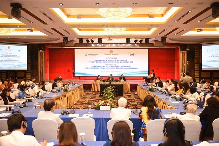 Hội thảo “Kinh nghiệm quốc tế và quốc gia xây dựng chương trình giáo dục mầm non”.