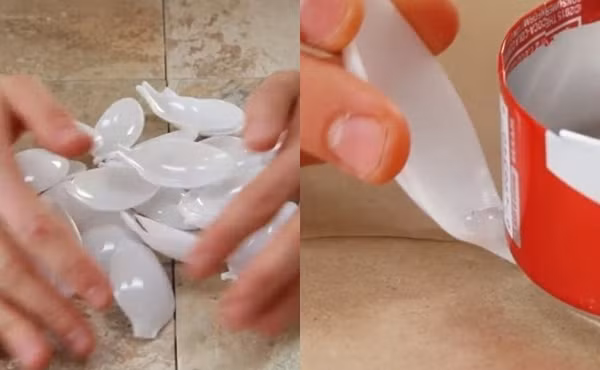 Cách làm chân nến hoa sen từ vỏ lon nước ngọt - Ảnh 4