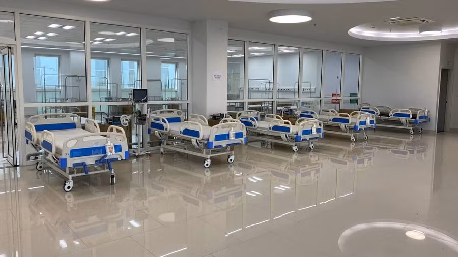 Cơ sở vật chất, phòng bệnh tại Bệnh viện Bạch Mai cơ sở 2 đã sẵn sàng đón bệnh nhân. Ảnh: T.A.
