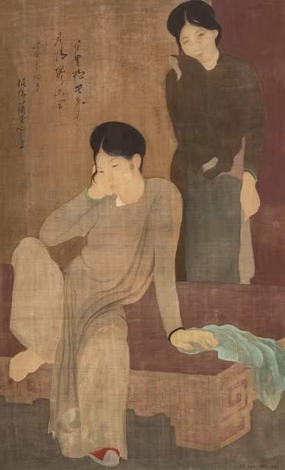 Bức tranh "Vỡ mộng" của họa sĩ Tô Ngọc Vân.