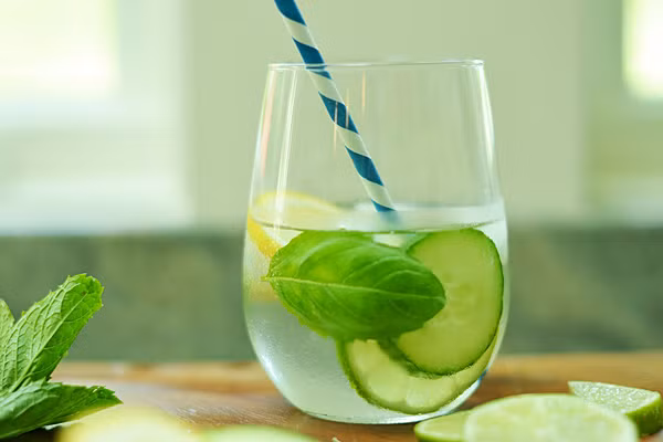 Nước chanh: Chanh là loại thực phẩm giàu vitamin C kích thích các enzyme trong cơ thể và giúp đào thải các chất độc. Ngoài ra, vitamin C trong chanh còn giúp nhiệt độ cơ thể ổn định, hydrat và chất chống oxy hóa giúp bạn cảm thấy tràn đầy sinh lực trong ngày hè oi bức.