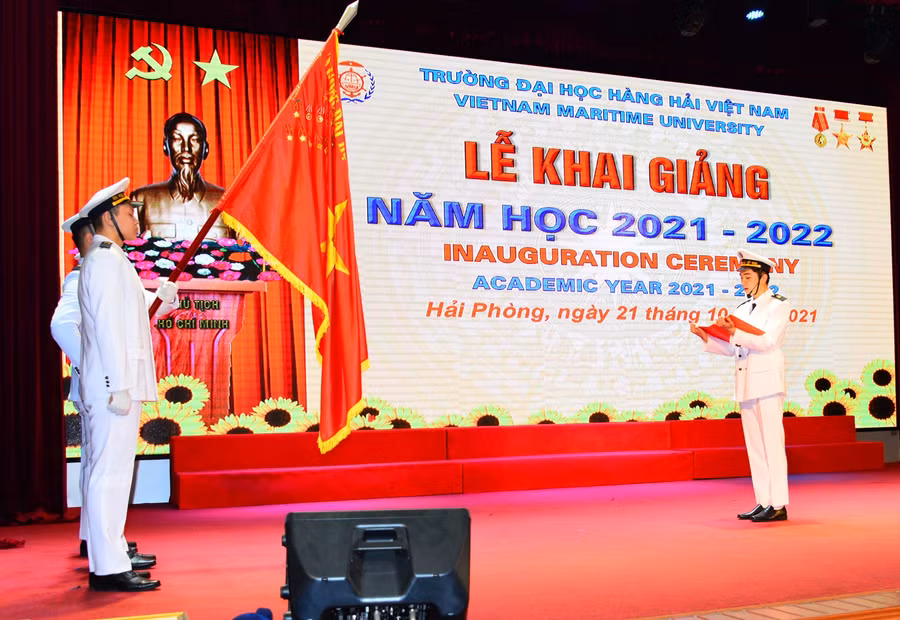 Lễ khai giảng năm học mới 2021-2022 tại Trường Đại học Hàng hải Việt Nam