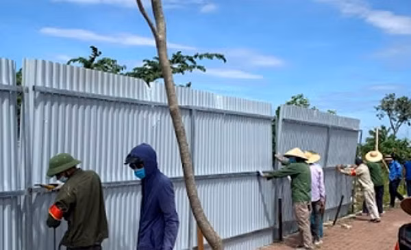 Lực lượng tham gia cưỡng chế chuẩn bị sẵn sàng