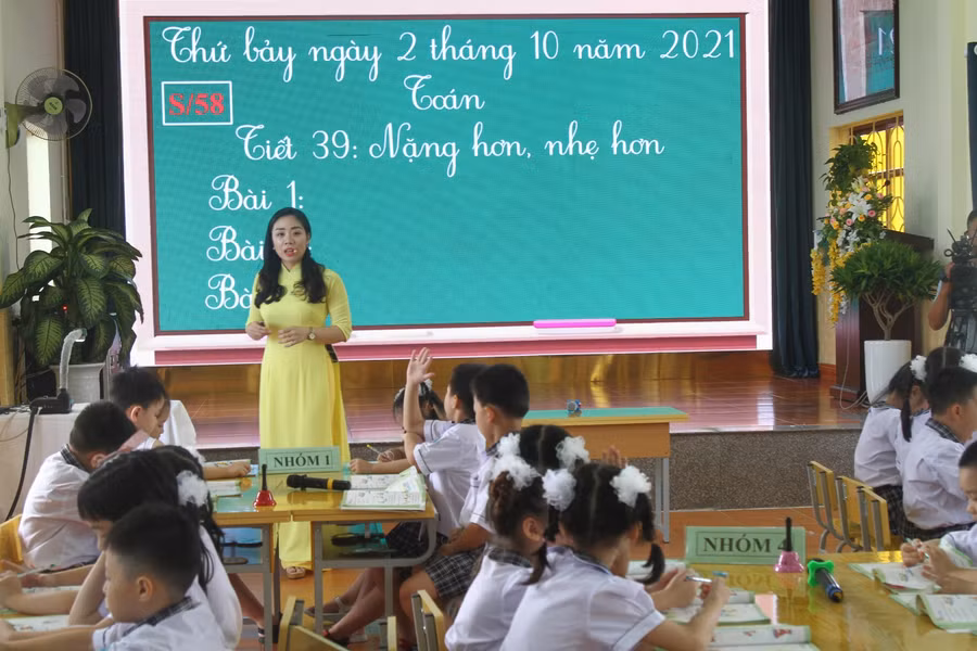 Tiết dạy của cô Thảo.