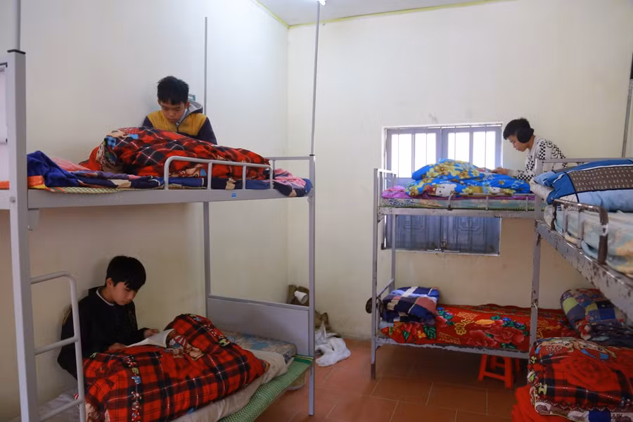 Khu nội trú tại Trường Tiểu học-THCS Kỳ Thượng