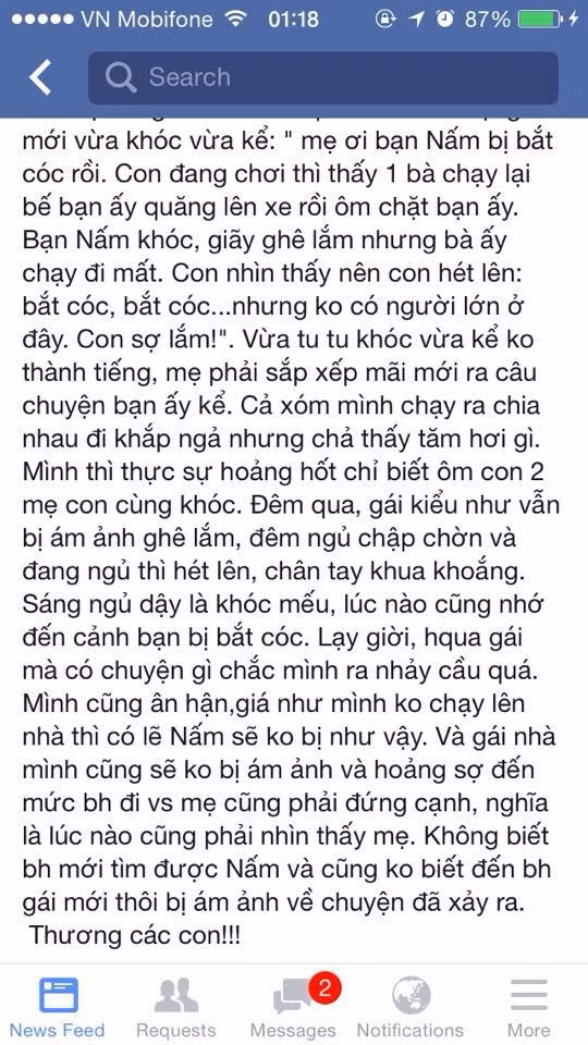 Thủ đoạn bắt cóc trẻ em mới đầy tinh vi của các