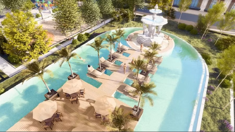 Bể bơi phong cách resort giúp cư dân Danko City tận hưởng không gian mát lành mỗi ngày