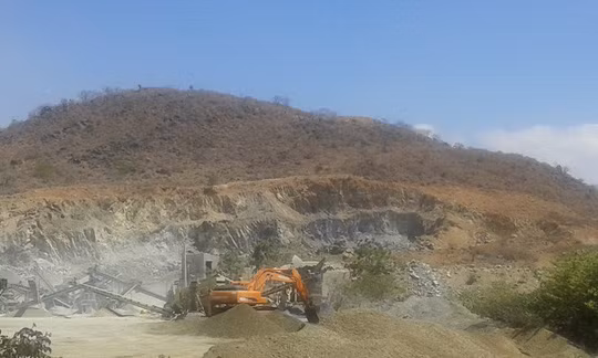 Một góc núi Tàu (Bình Thuận) - nơi được cho là có kho báu