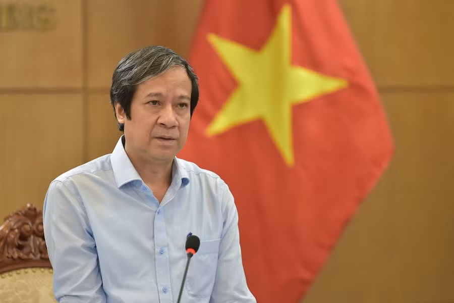 Bộ trưởng Bộ GD&amp;ĐT Nguyễn Kim Sơn phát biểu tại hội nghị.
