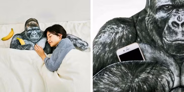 Một chiếc gối tựa tay khỉ đột thoải mái rất cần thiết dành cho người cô đơn!