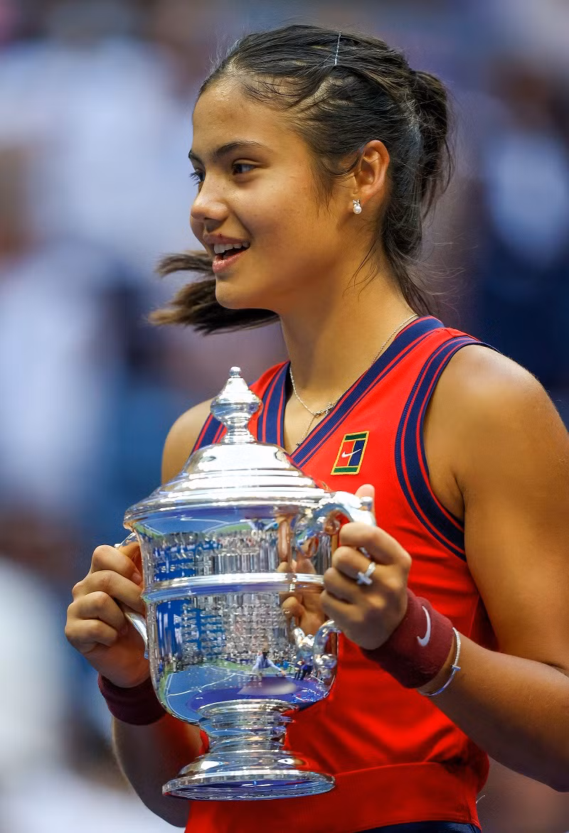 Raducanu và chức vô địch US Open 2021.