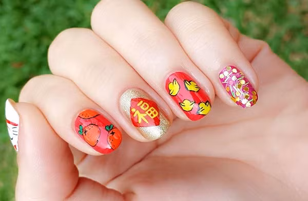 nhung mau nail cuc sanh dieu va an tuong cho cac nang them xinh ngay dau nam - 17