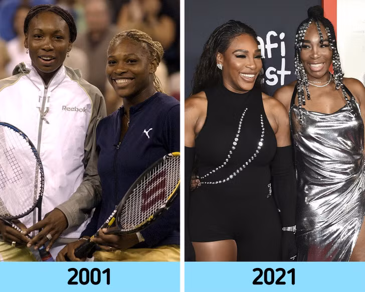 Cặp chị em huyền thoại làng quần vợt Serena và Venus Williams.