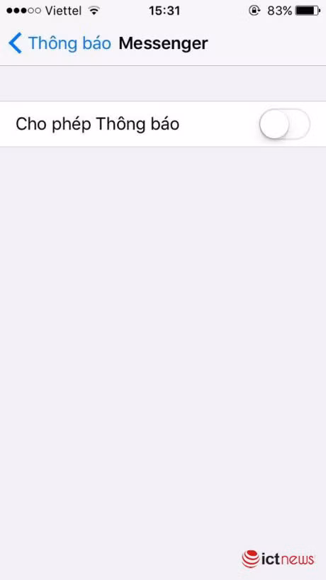 Huong dan tat thong bao, am thanh va rung tren Facebook Messenger - Anh 1