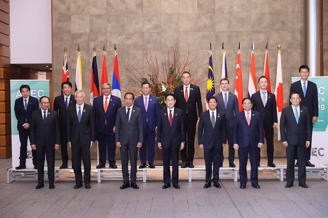 Hội nghị có sự tham dự của lãnh đạo cấp cao các nước ASEAN, Nhật Bản và Australia. (Ảnh: VGP/Nhật Bắc)