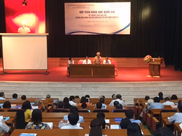Hội thảo khoa học cấp quốc gia “Hệ thống giáo dục mở trong bối cảnh tự chủ, hội nhập quốc tế”