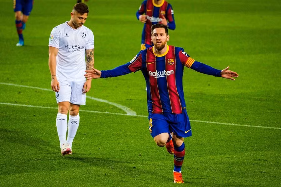 Messi có trận đấu chói sáng.