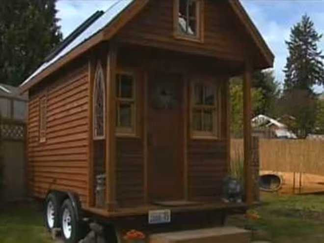 Căn nhà gần 8 m2 với chi phí xây dựng chỉ 10.000 USD ở Olympia, Washington, Mỹ.