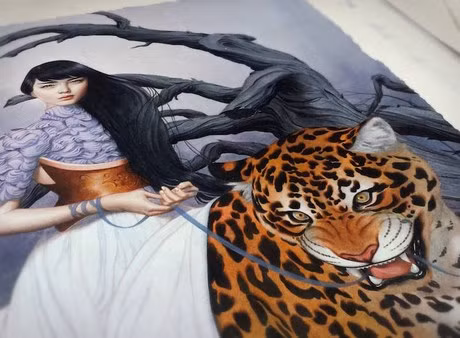 Một tác phẩm của nữ họa sĩ Trần Nguyễn.
