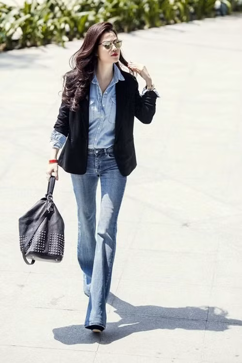 Hình ảnh: Trương Ngọc Ánh trẻ đẹp hơn tuổi nhờ quần jeans số 5