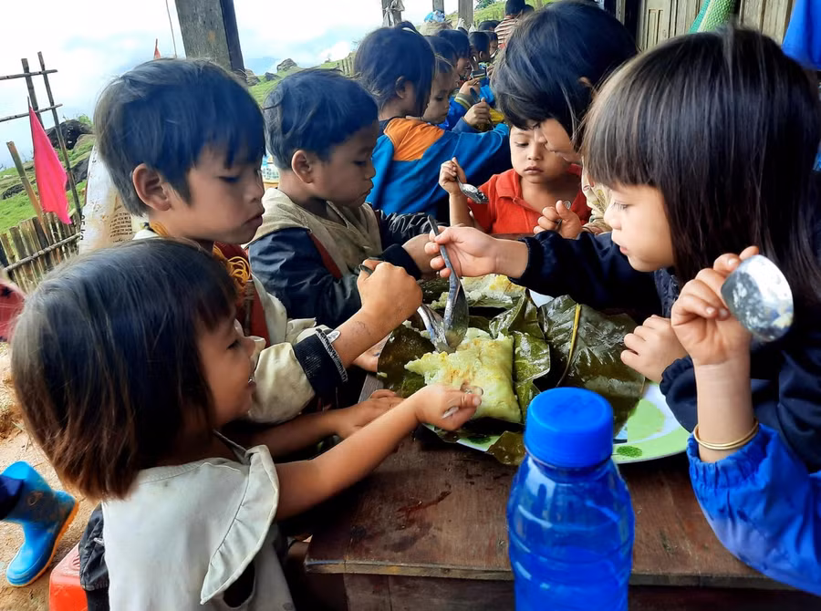 Bánh của chúng mình tự làm, ngon quá!