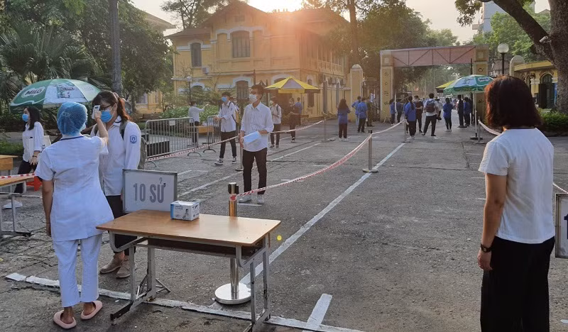 Thí sinh tham dự Kỳ thi tốt nghiệp THPT 2021. Ảnh: TG