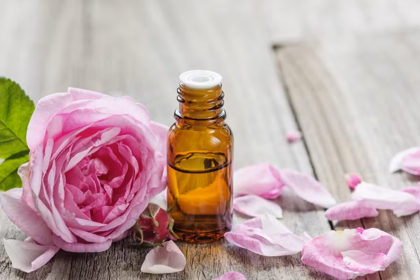 Bên cạnh những công dụng phổ biến, dầu hoa hồng nổi tiếng khi có mức giá cao. Thực tế, phải có lượng lớn hoa hồng để tạo ra một lít dầu. Người mua cần chi 1.750 USD cho 100 ml dầu hoa hồng. Ảnh: Pinterest.