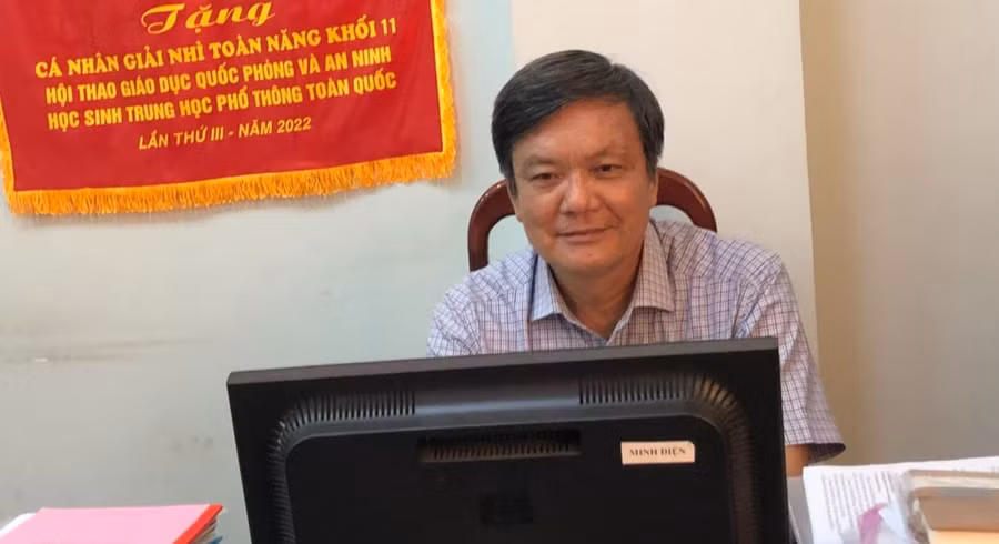 Ông Nguyễn Tấn Lộc, Trưởng phòng Chính trị tư tưởng, Sở GD&amp;ĐT An Giang.