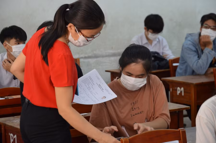 Thí sinh tham dự kỳ thi tốt nghiệp THPT năm 2021.