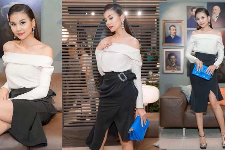 Thanh Hằng thổi bùng mốt hở vai khiến mày râu thổn thức