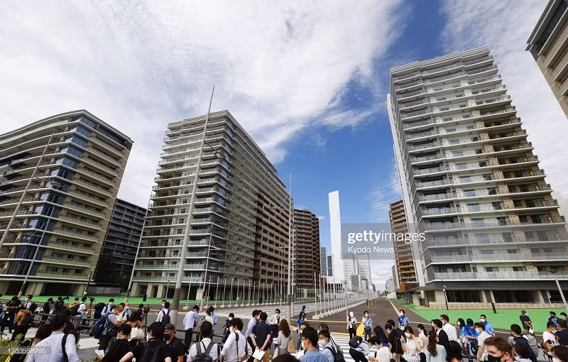 Làng VĐV Olympic Tokyo 2021 trong buổi mở cửa cho báo giới ngày 20/6.