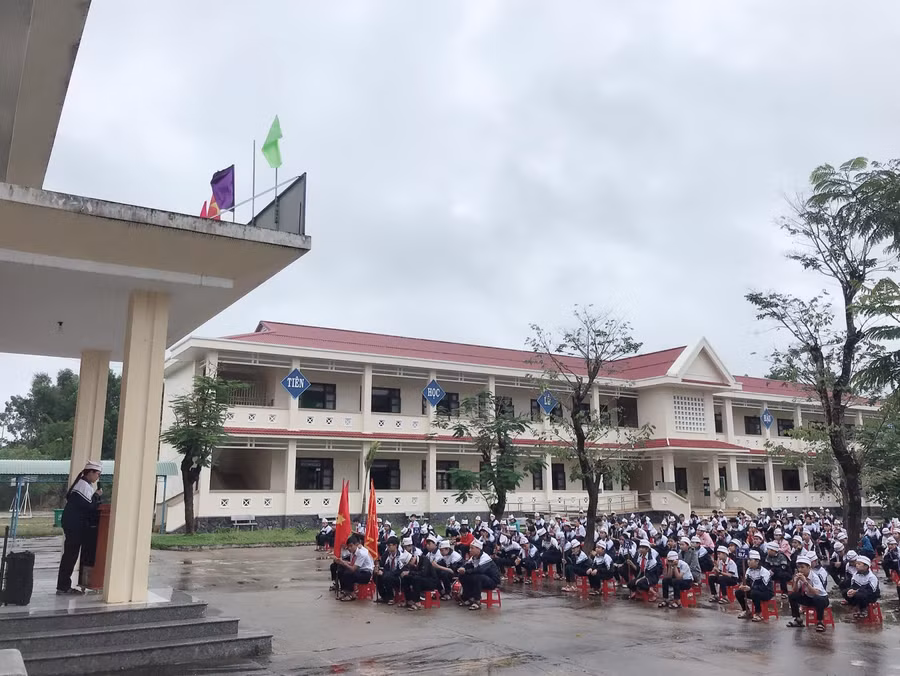 Học sinh Trường THCS Lê Quý Đôn (Phú Ninh, Quảng Nam) sinh hoạt ngoại khóa.