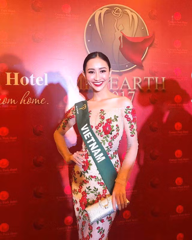 Lê Thị Hà Thu: Top 16 Hoa hậu Trái Đất.